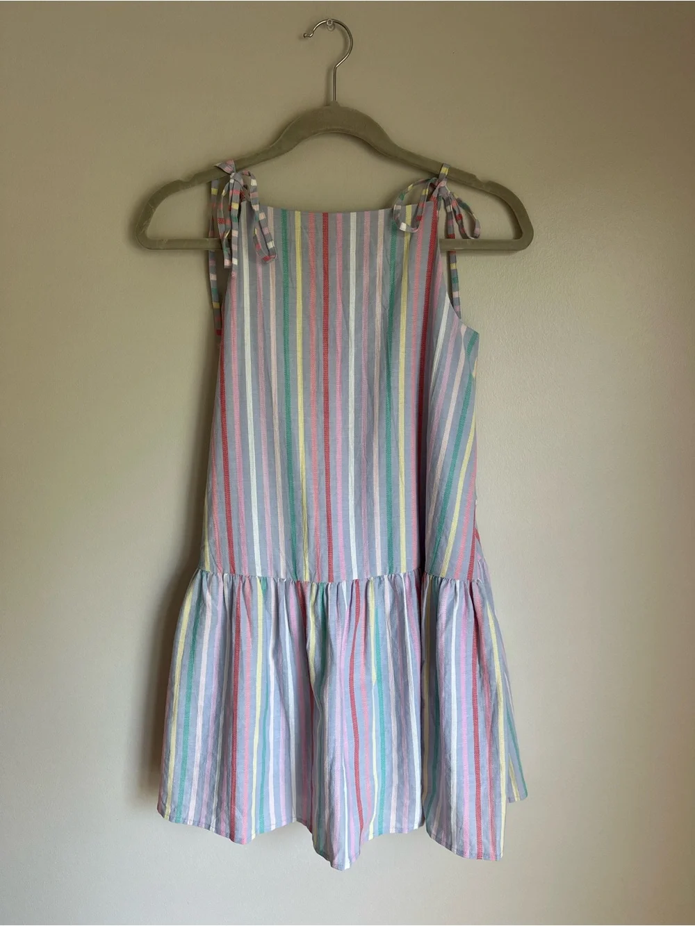 PLEAT Collection Girls Lydia Dress Sorbet Stripe NWT Size 14 Adjustable Strap